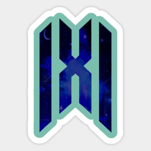 Monsta X Logo Night Sky Sticker